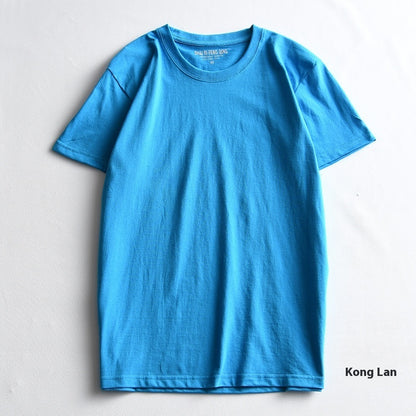 Men's Round Neck Blank Solid Color Cotton T-shirt