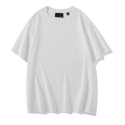 Solid Color Round Neck Bottoming Shirt Summer Casual