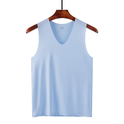 Summer Men's Seamless Ice Silk Vest