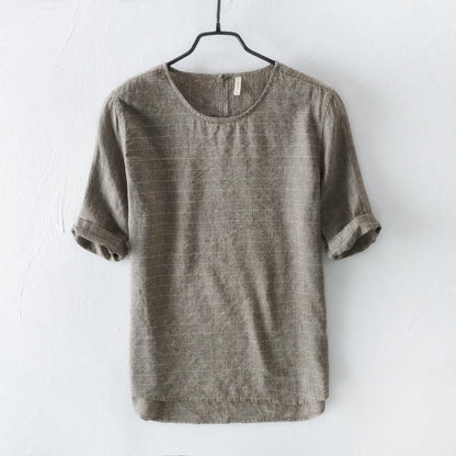 Chinese Style Simple Casual Short-sleeved T-shirt For Men