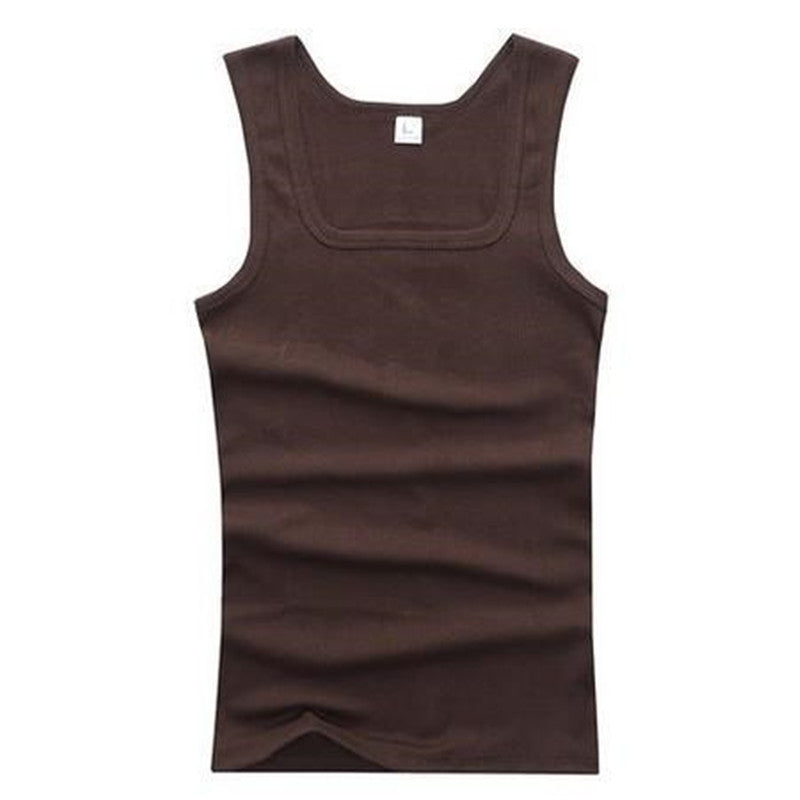 Men's square collar vest
