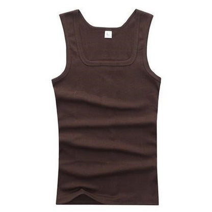 Men's square collar vest