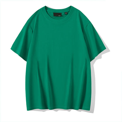 Solid Color Round Neck Bottoming Shirt Summer Casual
