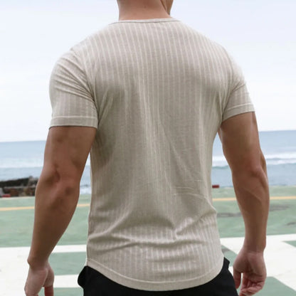 Men's Solid Color Casual Loose Short Sleeves