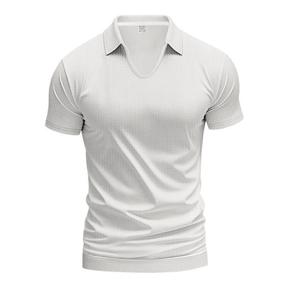 Men's Simplicity Casual V-neck Design Loose Trendy Short Sleeve