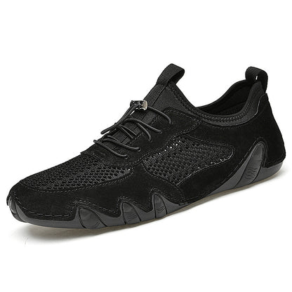 Breathable Slip On Driving Leather Shoes Men's Casual Shoes