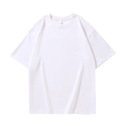280G32 Double Yarn Heavy Double Yarn Men's And Women's Same Style Short Sleeve