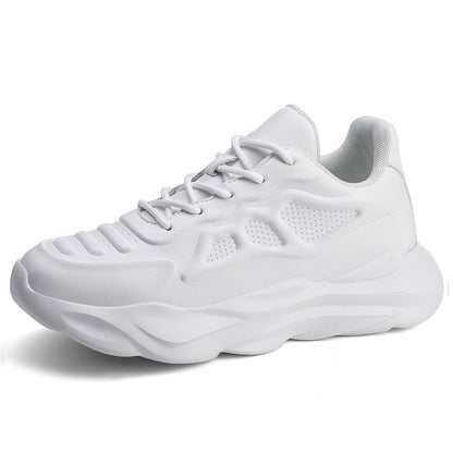 Summer New Invisible Height-increasing Shoes Men's 8CM Breathable Clunky Sneakers