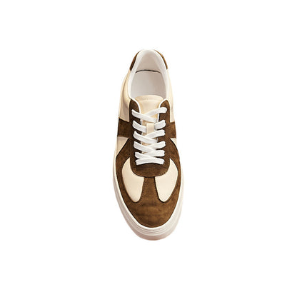 Retro Color Matching Couple Casual Flat Skateboard Shoes
