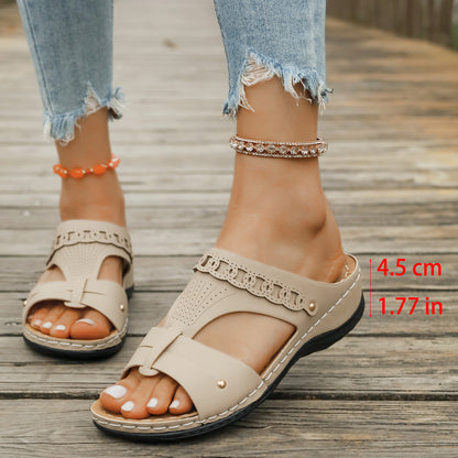 Slope Heel Plus Personalized Roman Style Slippers