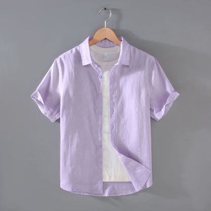Men's Youth Casual Short-sleeved Shirt