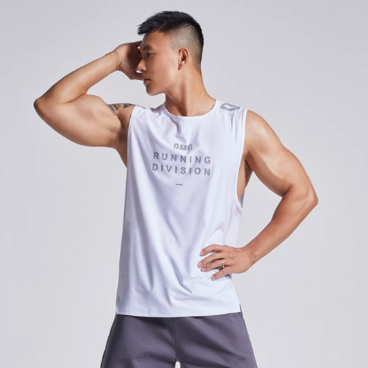 Summer Wicking Sports Vest Men's Mesh Ice Silk Lightweight Breathable Fitness Clothes