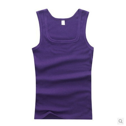 Men's square collar vest
