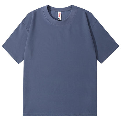Ice Feeling Sorona Brushed T-shirt 220g American Round Neck Drop Shoulder