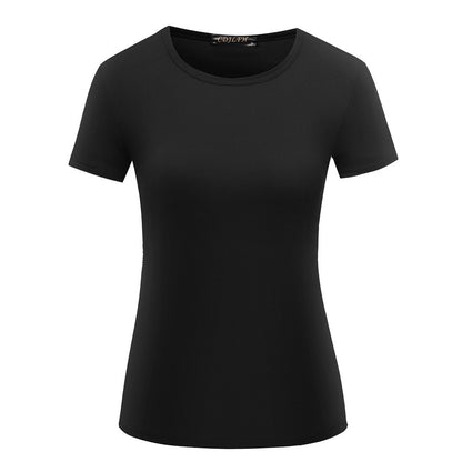 Fashionable Women's Solid Color Casual Short Sleeved Shirt