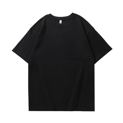 280G32 Double Yarn Heavy Double Yarn Men's And Women's Same Style Short Sleeve