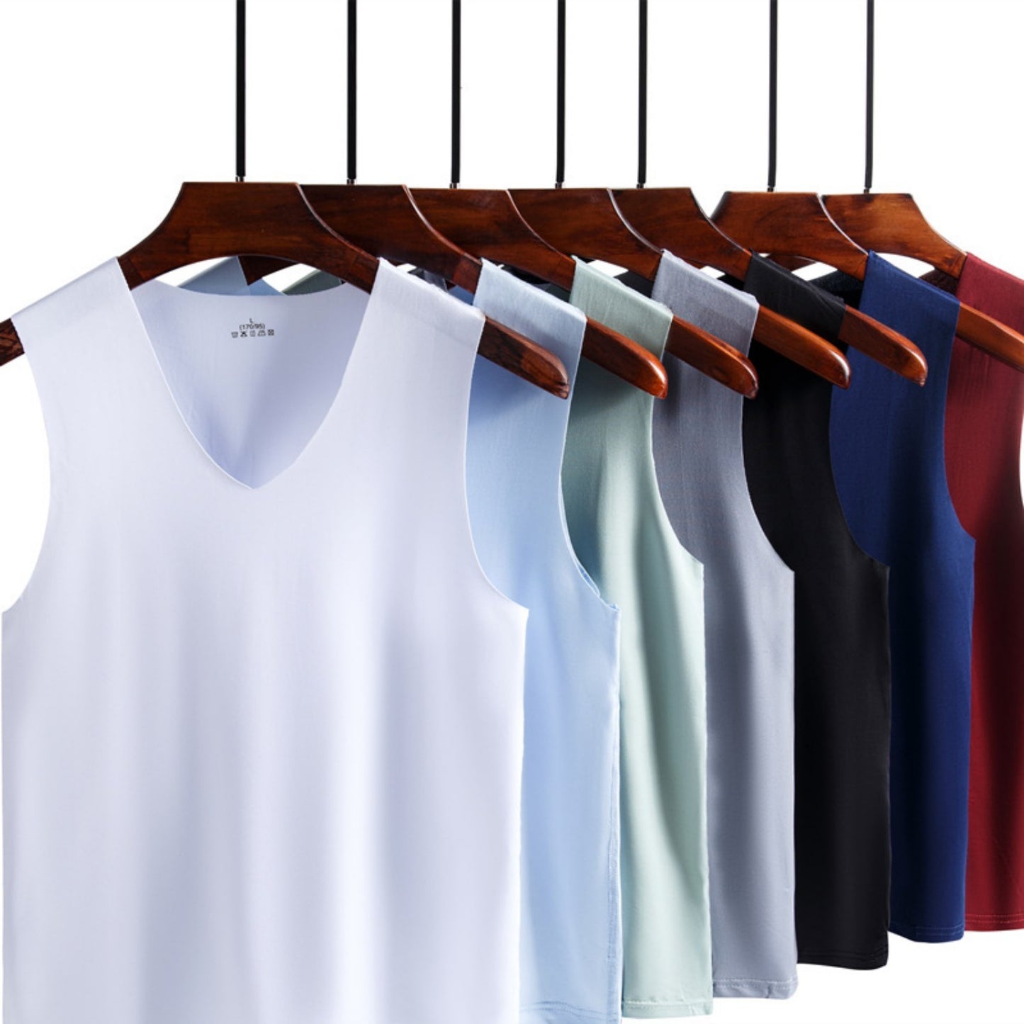 Summer Men's Seamless Ice Silk Vest