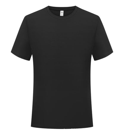 Solid Color Casual Round Neck Short Sleeve T-shirt