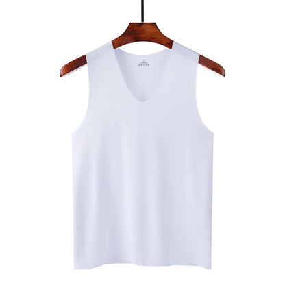 Summer Men's Seamless Ice Silk Vest