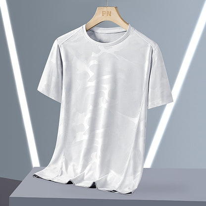 Breathable Quick-drying Top Summer Plus Size Round Neck Short Sleeve