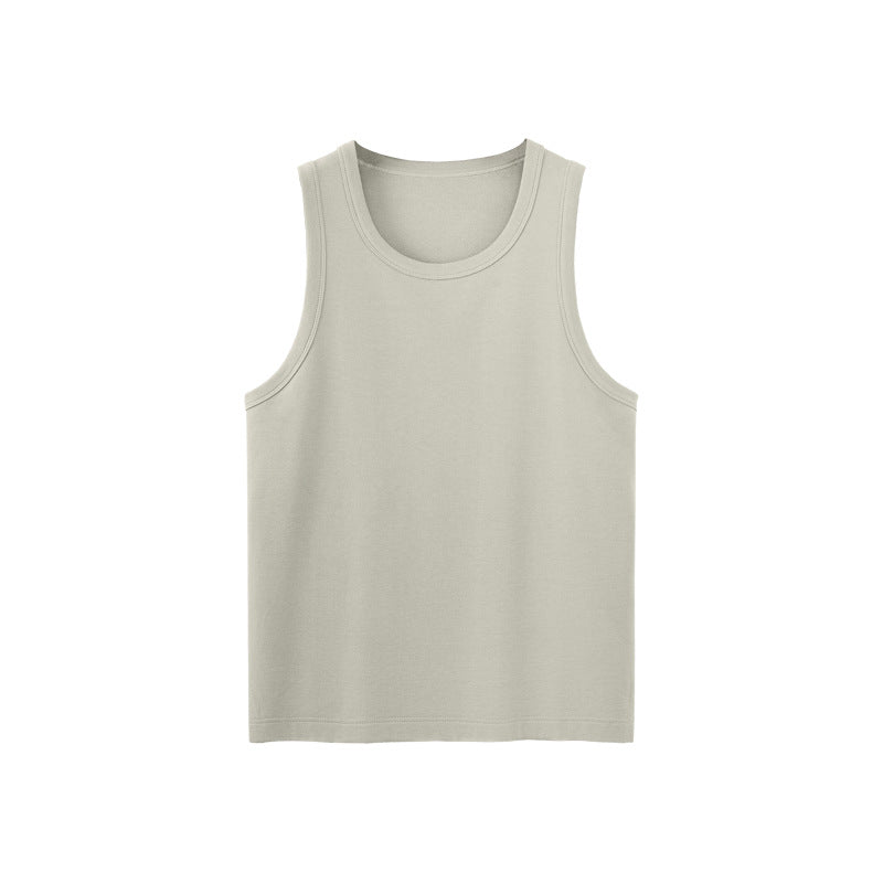 Stretch Tight Navy T-shirt Vest American Heavy Slim Short Sleeve