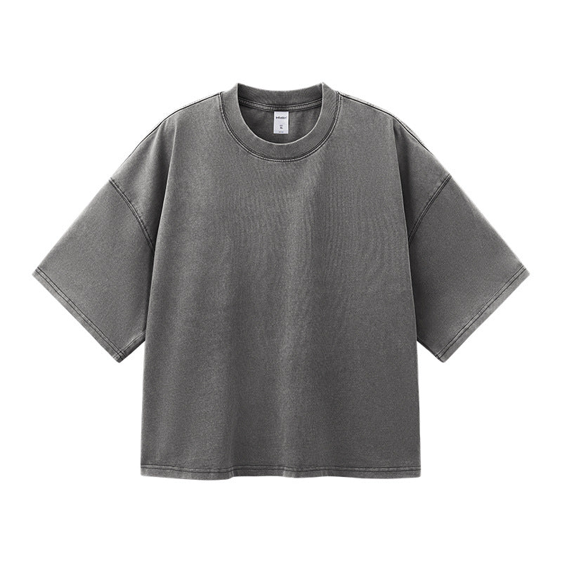 Men's Cotton Washed-out Vintage Trendy Brand T-shirt