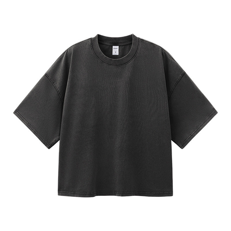 Men's Cotton Washed-out Vintage Trendy Brand T-shirt