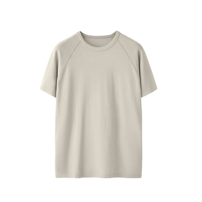 Stretch Tight Navy T-shirt Vest American Heavy Slim Short Sleeve