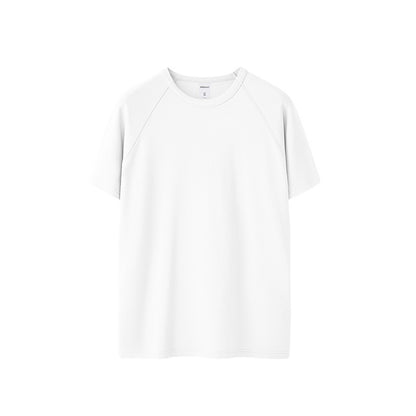 Stretch Tight Navy T-shirt Vest American Heavy Slim Short Sleeve