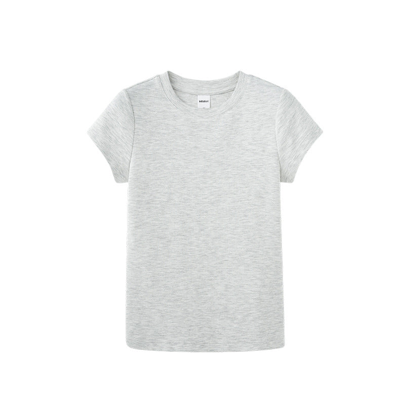 Stretch Tight Navy T-shirt Vest American Heavy Slim Short Sleeve