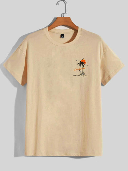 Summer Departure Adventure California Men's T-shirt Cotton Loose