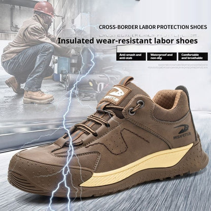 Flyknit Safety Comfortable Breathable Work Shoes