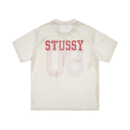 Sports And Leisure Jersey Letter Printing Simple Short Sleeve