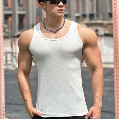Men's Outdoor Leisure Exercise Sleeveless I-shaped Vest