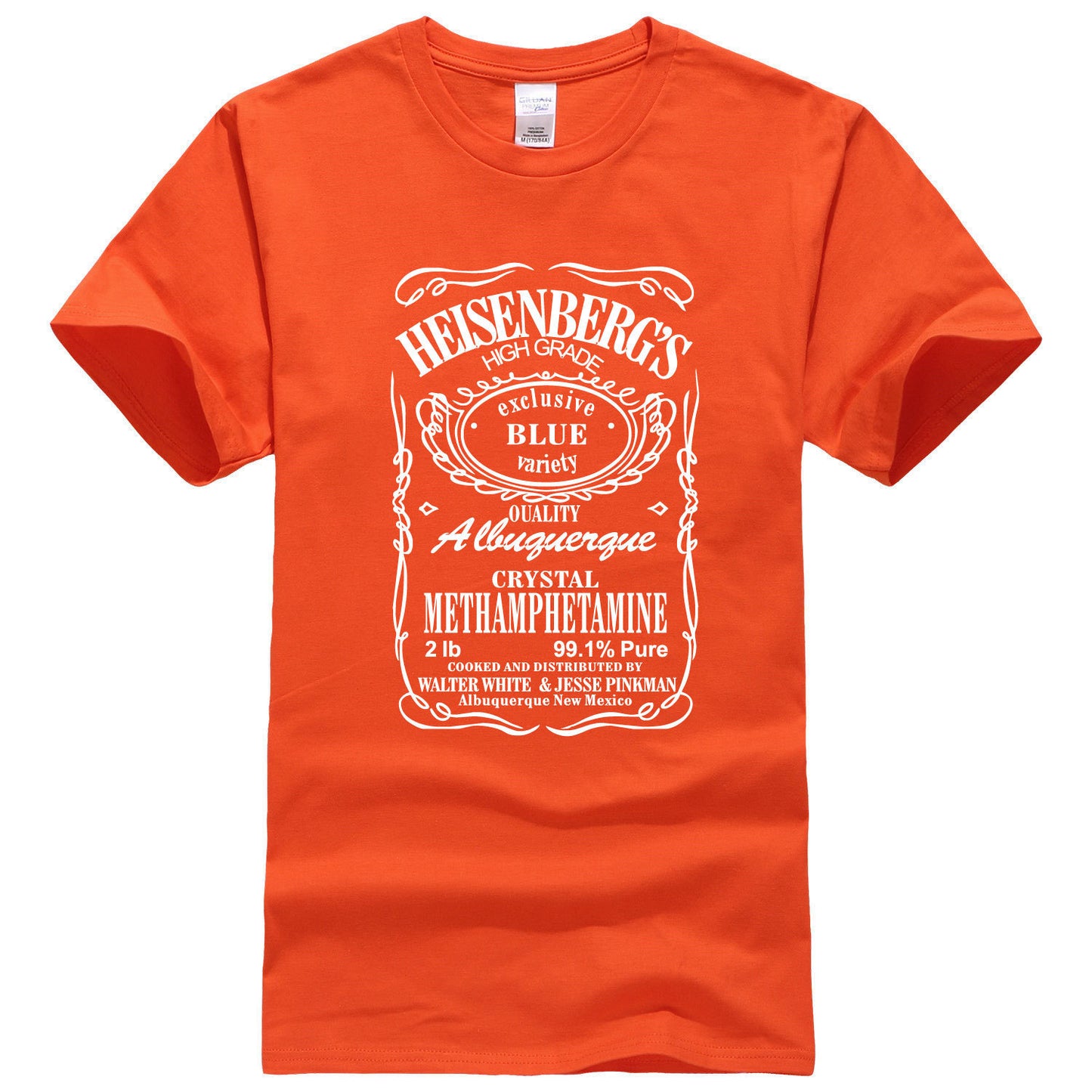 Letter Print Men's Crew Neck T-Shirt