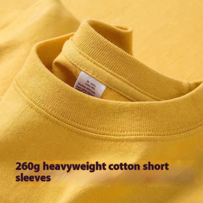 Loose Half Sleeve American Small Neckline Bottoming Shirt