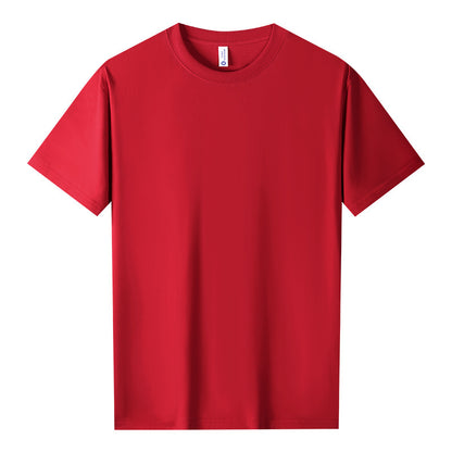 Cool Cotton Antibacterial Round Neck Short Sleeve Solid Color