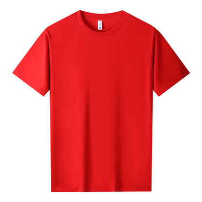 Cool Cotton Antibacterial Round Neck Short Sleeve Solid Color