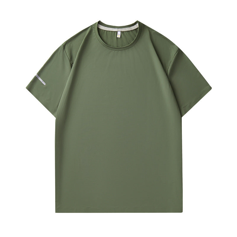 Seamless Nylon High-end Quick-drying T-shirt Round Neck Cool Feeling