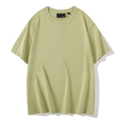 Solid Color Round Neck Bottoming Shirt Summer Casual