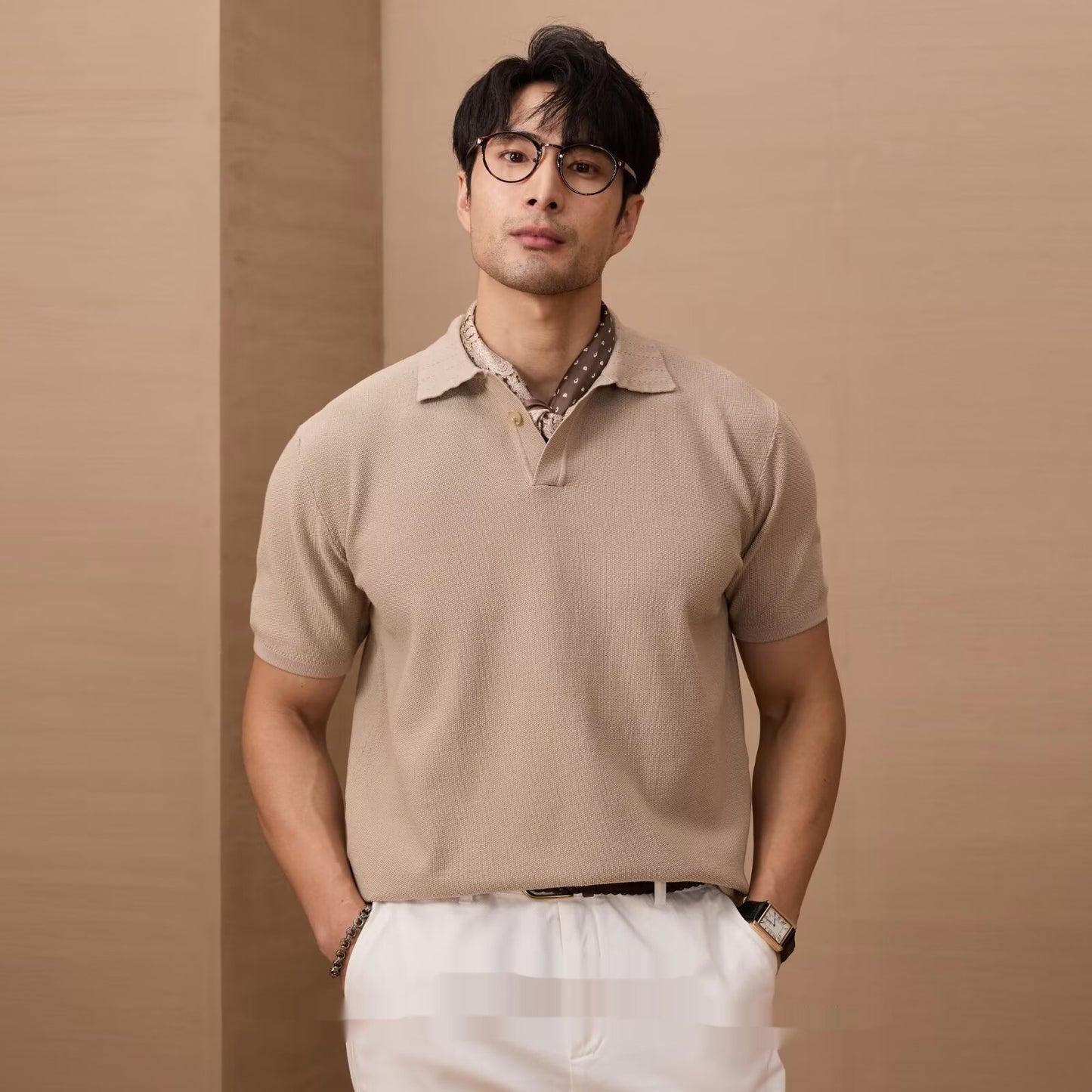 Men's Loose And Simple Solid Color Business Sweater