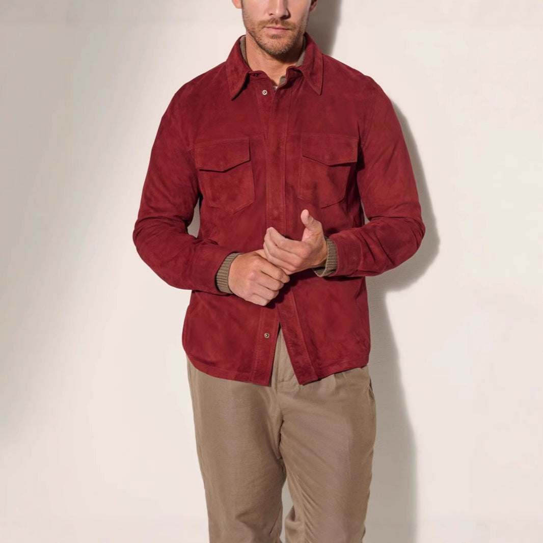 Noah Suede Shirt Jacket Men's Coat