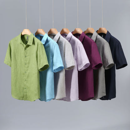 Men's Youth Casual Short-sleeved Shirt