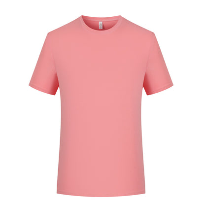 Mercerized Plain Weave Modal T-shirt Short Sleeve Round Neck Top Elastic