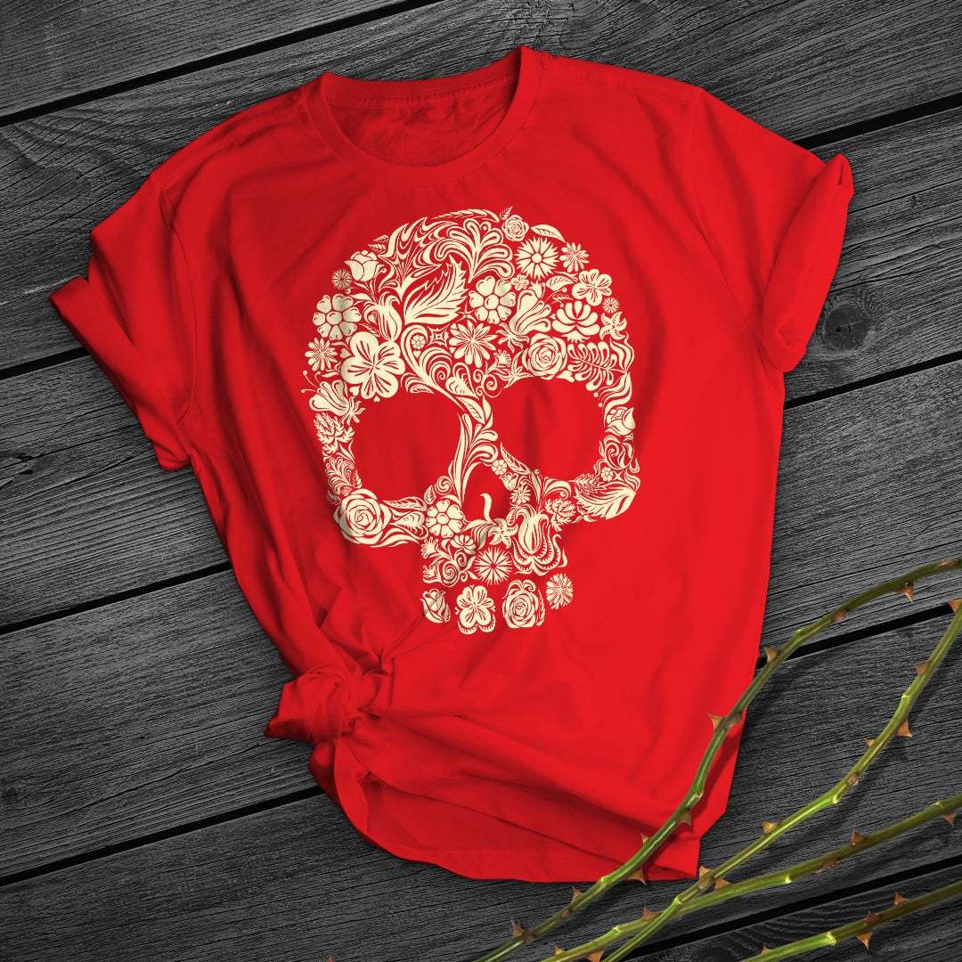 Skull Men's And Women's 3D Digital Printing Loose Fashion Casual Short Sleeve