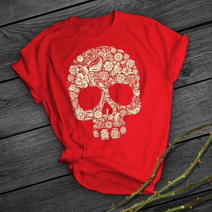 Skull Men's And Women's 3D Digital Printing Loose Fashion Casual Short Sleeve