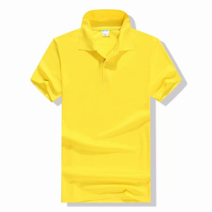 Mercerized Cotton Half Sleeve Culture Lapel Short Sleeve