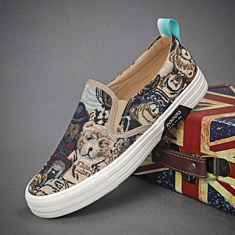 Breathable Trendy Shoes Slip-on Lazy Classic Versatile Sneakers