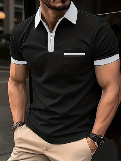 Men's Daily Casual Chest Pocket Short Sleeve