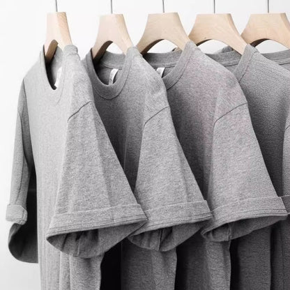 Loose Half Sleeve American Small Neckline Bottoming Shirt